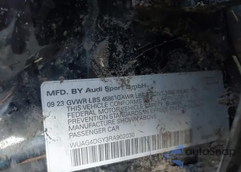 2024 Audi Rs 3 Tfsi Quattro S Tronic z USA, uszkodzony, nr VIN WUAG4DGY3RA902030